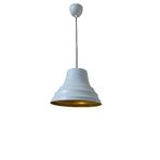 Dylight Retro Metal Dekoratif Beyaz İçi Gold 27 cm Sarkıt Avize