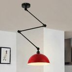 Dylight Retro Metal Dekoratif Mafsallı Akrobatik Kırmızı Avize Kırmızı dy00164