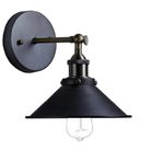Dylight Retro Metal Dekoratif Mafsallı Akrobatik Siyah Duvar Aplik Siyah dy00151
