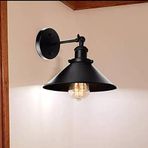 Dylight Retro Metal Dekoratif Mafsallı Akrobatik Siyah Duvar Aplik Siyah dy00152