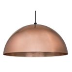 Dylight Retro Metal Dekoratif Rustik Bakır Tekli 40 cm Sarkıt Avize