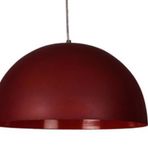 Dylight Retro Metal Dekoratif Rustik Bordo Tekli 40 cm Sarkıt Avize