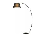 Dylight Retro Metal Dekoratif Rustik Siyah C Kol Başlık Köşe Lambası Lambader Başlık Çap:40 Cm