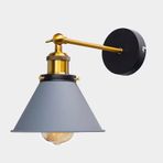 Dylight Retro Metal Gri Dekoratif Mafsallı Rustik Duvar Aplik gri dy9054