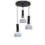 Dylight Siera Retro Metal Dekoratif 3 Lü Modern Rustik Sarkıt Avize Çap :30 Cm