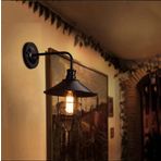 Dylight Siyah Retro Metal Kafesli Dekoratif Duvar Aplik dy524