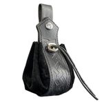 DYLYMX Viking suni deri bel çantası ortaçağ İpli bozuk para cüzdanı Vintage taşınabilir kemer kılıfı kadın erkek rönesans aksesuarları LARP Faire Cosplay kostüm Fanny paketi, bir, One Size, Ortaçağ