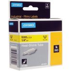 Dymo 18052 Sarı Siyah 6 mm x 1.5 mt Rhino Pro Isıyla Küçülen Şerit