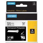 Dymo 18482 Rhino Pro Beyaz Siyah 9 mm x 5.5 mt Polyester Şerit