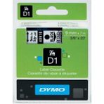 Dymo 43610 D1 Şeffaf Siyah 6 mm x 7 mt Yedek Şerit
