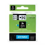 Dymo 43613 Beyaz-Siyah D1 6 mm x 7 m Muadil Yedek Şerit