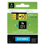 Dymo 43618 D1 Sarı Siyah 6 mm 7 mt Yedek Şerit