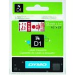 Dymo 45012 D1 Yedek Şerit 12MMx7M Şeffafkırmızı