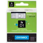 Dymo 45810 Şeffaf Beyaz 19 mm x 7 m D1 Yedek Şerit