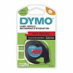 Dymo 59424 Letratag 12 mm x 4 mt Plastik Kırmızı Şerit