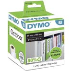 Dymo 99019 59x190 mm Geniş Klasörlere Uyumlu Sırt Etiketi