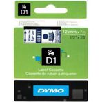 Dymo D1 45011 Şeffaf-Mavi 12mm x 7m Şerit