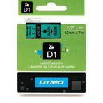 Dymo D1 45019 Yeşil-Siyah 12 mm 7 mt Yedek Şerit