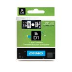 Dymo D1 45021 Siyah-Beyaz 12mm x 7m Yedek Şerit