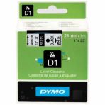 Dymo D1 53713 Beyaz-Siyah 24 mm x 7 m Yedek Şerit