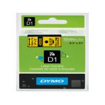 Dymo D1 Serit Standart 19 Mmx7 Mt Sari Uzerine Siyah 45808 S0720880