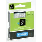 Dymo D1 Yedek Şerit 12 Mm X 7 Mt - Şeffaf/beyaz
