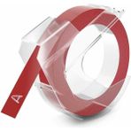 Dymo Junior Omega 9 mm x 3 mt Kırmızı Yedek Şeridi 3D Etiketleme için