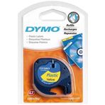 Dymo Letratag Şerit Plastik 12 Mm X 4 Metre Sarı Plastik Şerit ( 10 Adet)