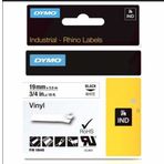 Dymo Rhinopro 18444 Beyaz-Siyah 12 mm x 5.5 m Renkli Vinil Şerit