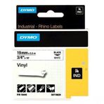 Dymo Rhinopro 18445 Beyaz-Siyah 19 mm 5.5 m Renkli Vinil Şerit