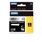 Dymo RhinoPro 18487 Gri-Siyah 19 mm 5.5 mt Sabit Polyester Şerit