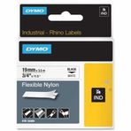 Dymo RhinoPro 18489 Beyaz-Siyah 19mm x 3.5m Naylon Şerit
