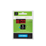 Dymo S0720570 Kırmızı-Siyah 12mmx7m D1 Etiket