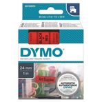 Dymo S0720970 Kırmızı-Siyah 24mmx7m D1 Etiket