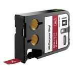 Dymo XTL DY-1868761 Kırmızı-Beyaz 12x7 mm Vinil Etiket