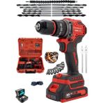 Dynamic 980F Kömürsüz Motor Çelik Mandren Akülü 10 mm Darbeli Kırmızı Matkap