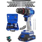 Dynamic 980F Kömürsüz Motor Çelik Mandren Akülü 10 mm Darbeli Mavi Matkap