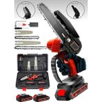 Dynamic Max 128VF Bakır Çift Pala Çift Batarya Şarjlı Ağaç Kesme ve Dal Budama Makinesi