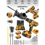 Dynamic Max 2'li Set 780RP Bakır Sargı Darbeli Şarjlı Vidalama Tilki Testere Metal Şanzıman Matkap