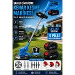 Dynamic Max 4020F 5 Pilli Akülü Çim Biçme Kenar Kesme Makinesi 7 Başlıklı Yüksek Performanslı Model