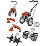 Dynamic Max 7.9 Hp Benzinli Tekerlekli Çim Ot Çalı Biçme Makinası Tırpan 2 Adet Çapalama Aparatı Profesyonel
