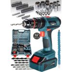 Dynamic Max DM82-3M 82 Parça Çelik Şanzuman Bakır Sargılı Darbeli Şarjlı Matkap