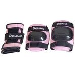 Dynamic PW308 Pembe Siyah Paten Diz Dirsek Koruyucu