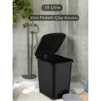 Dynamic Tech Slim Pedallı Banyo Mutfak Çöp Kovası - 10 Litre - 10 lt - Siyah