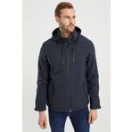 Dynamo 1-3051 B.B Erkek Antrasit Kapüşonlu Su Ve Rüzgar Geçirmez Softshell Büyük Beden Mont