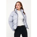 Dynamo 5006 Gri Oversize Şişme Kadın Mont