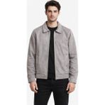Dynamo BGL-ST05013 Açık Gri Erkek Siyah Regular Fit Mevsimlik Süet Spor Mont