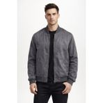 Dynamo BGL-ST05014 Koyu Gri Erkek Regular Fit Mevsimlik Hakim Yaka Süet Spor Mont