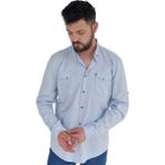 Dynamo Erkek Büyük Beden Spor Gömlek Silim Fit 9716 BGL-ST02730 - 4XL - Mavi