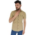 Dynamo Erkek Polo Yaka Cepli Dügmeli Tişört Waffle 2362 BGL-ST02798 - Camel